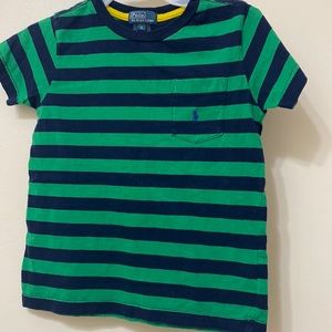 Green and Blue Stripped Ralph Lauren Tee